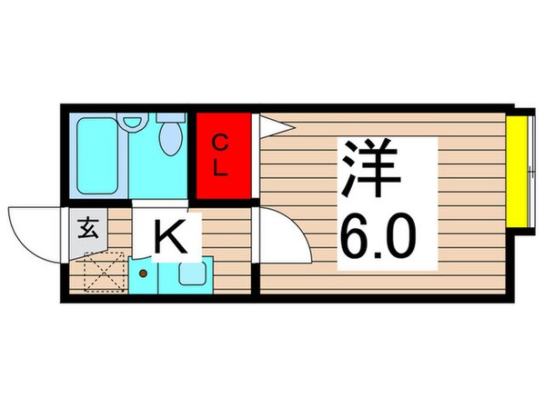 シャンブル綾瀬Ｅの物件間取画像